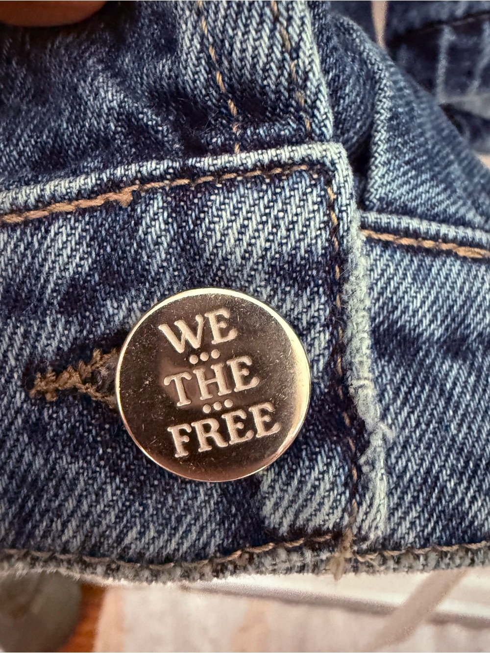 Free People We The Free Jade Denim Jacket XS High Dive NWT - Picture 4 of 8